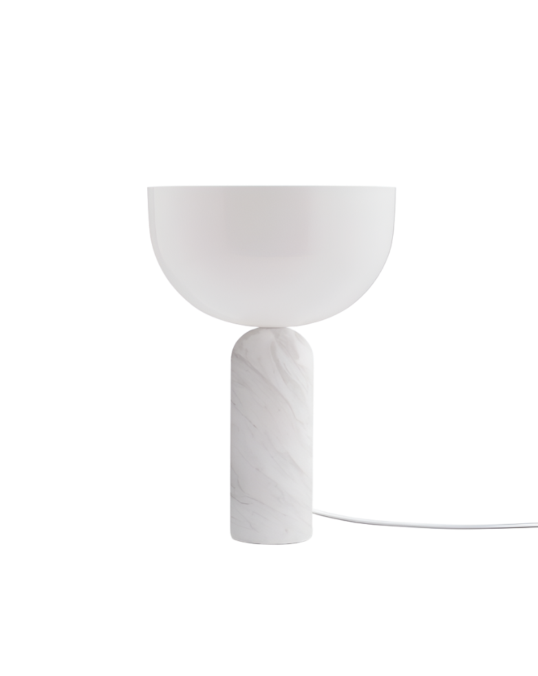 Kizu Table Lamp Small - White Marble