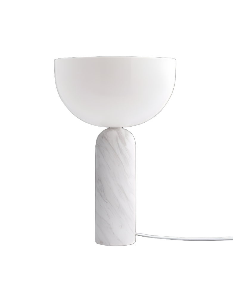 Kizu Table Lamp Large  - White Marble