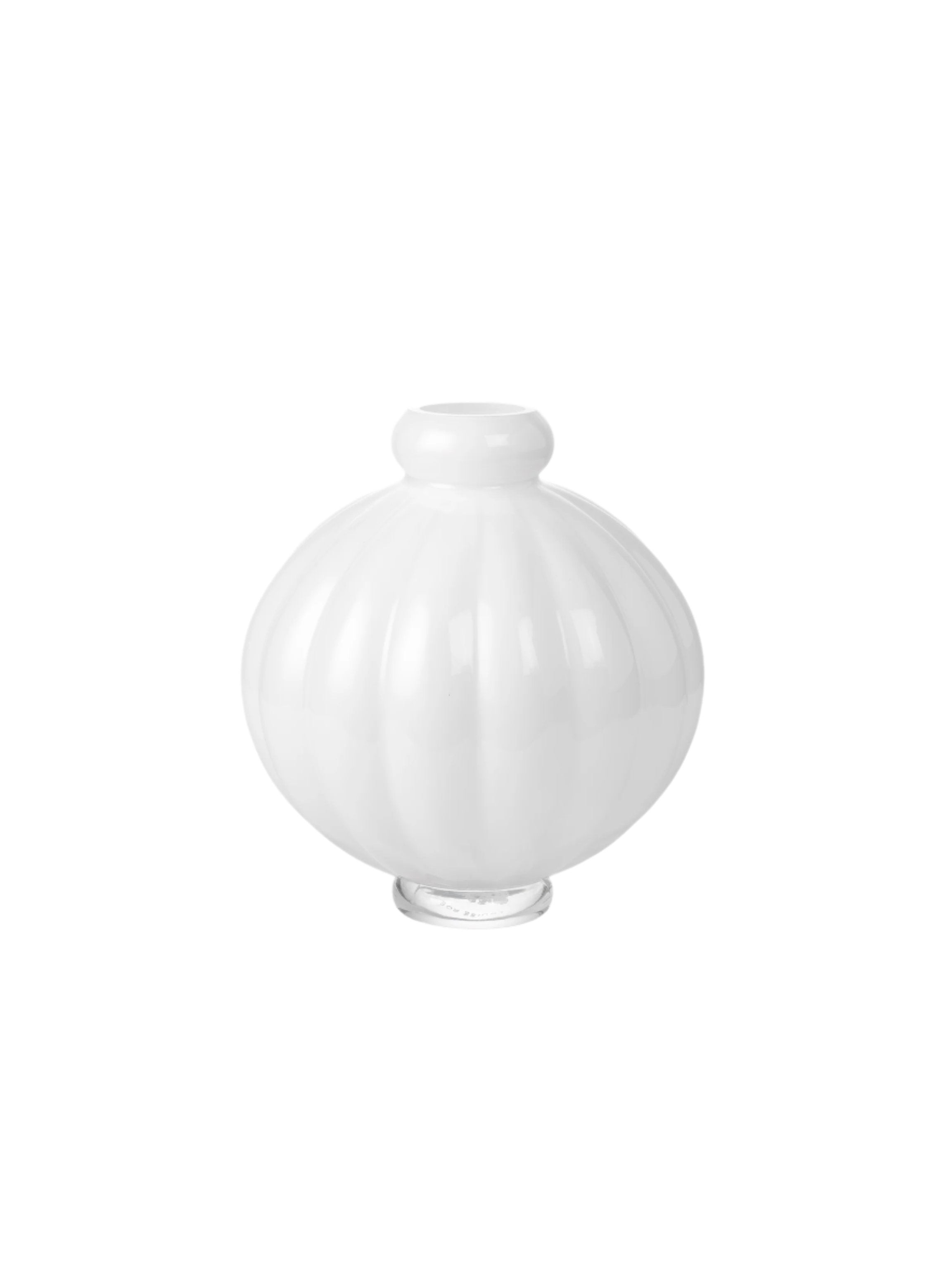 Balloon Vase Glass 01 - Opal White