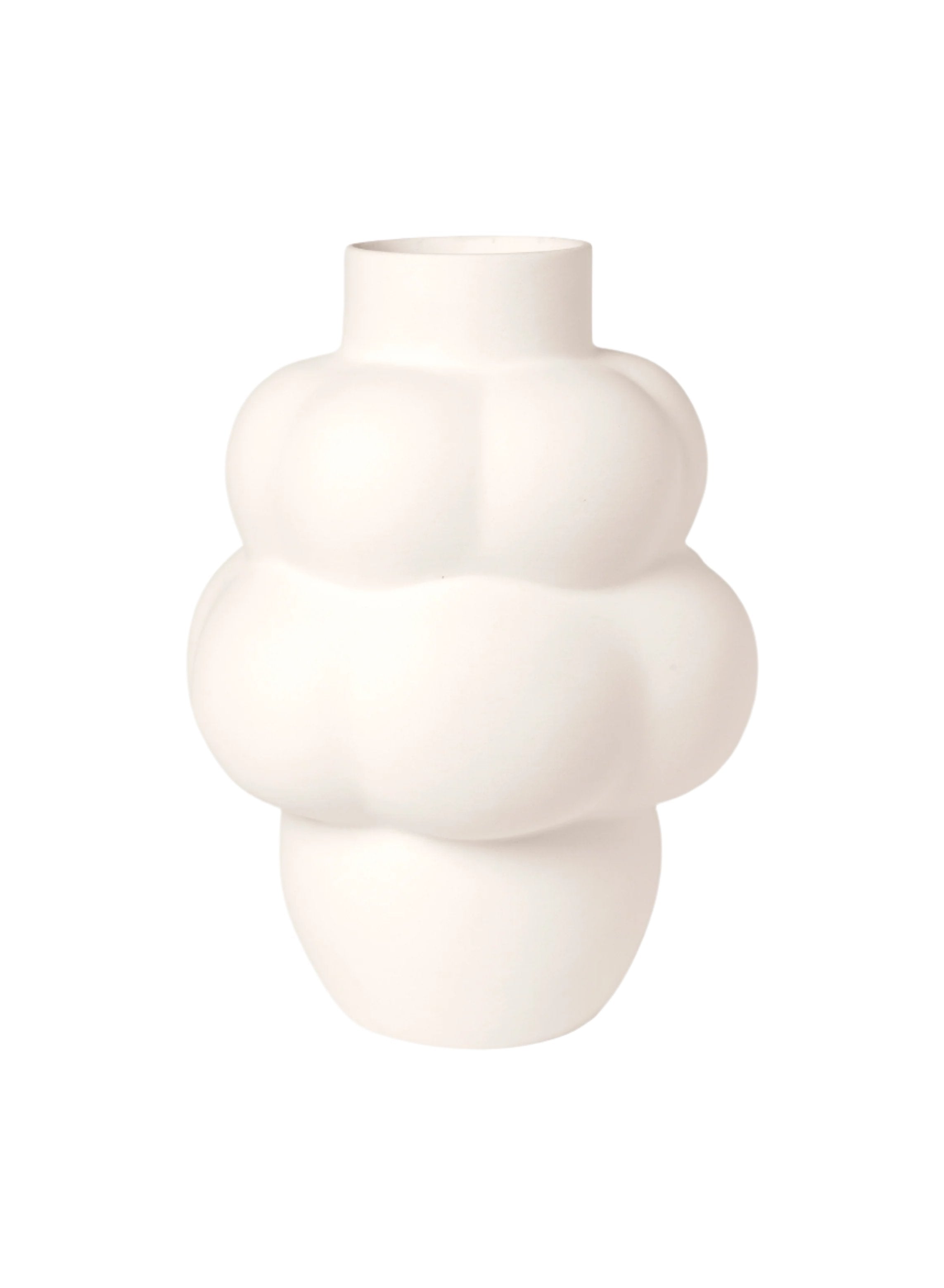 Ceramic Balloon Vase 04 Grande Raw White