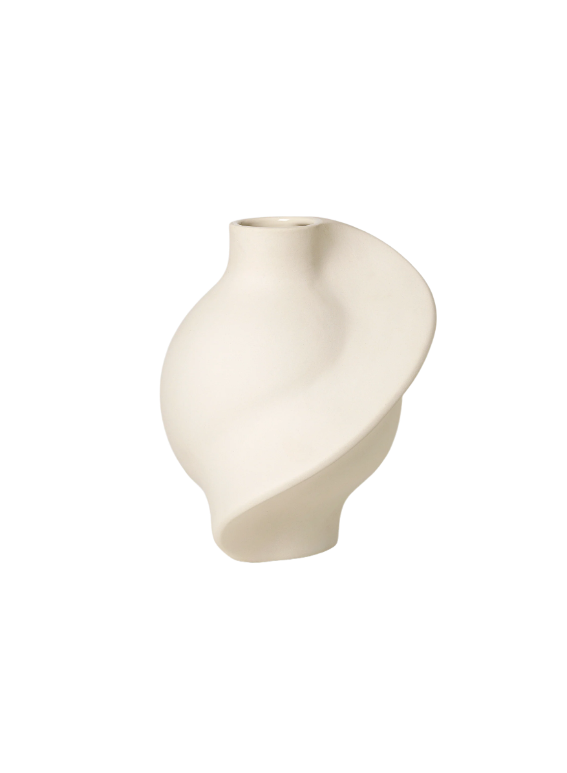 Ceramic Pirout Vase 01 - Raw White