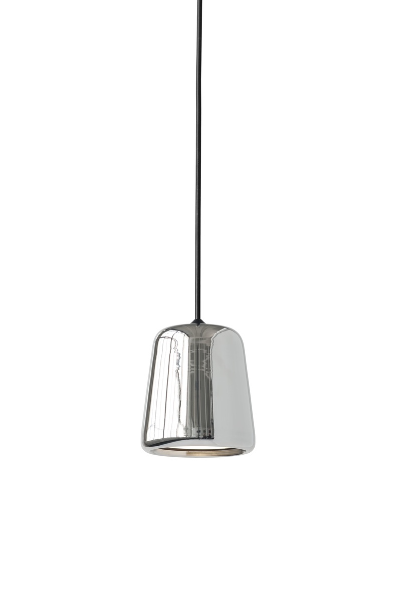 Material Pendant - Stainless Steel w. Black Fitting