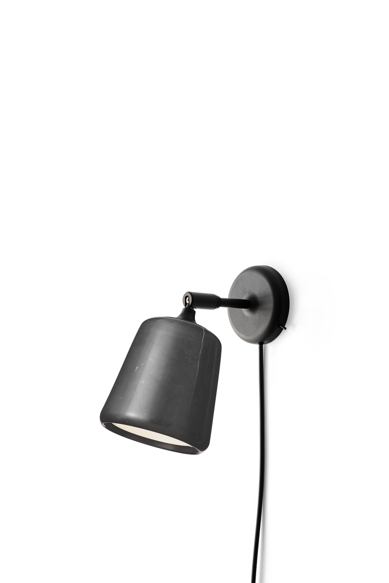 Material Wall Lamp - Black Marble