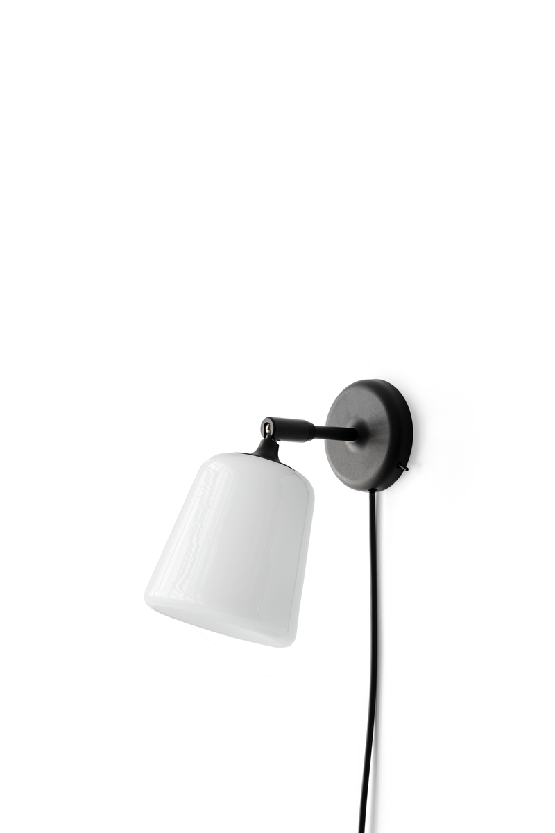 Material Wall Lamp -  White Opal