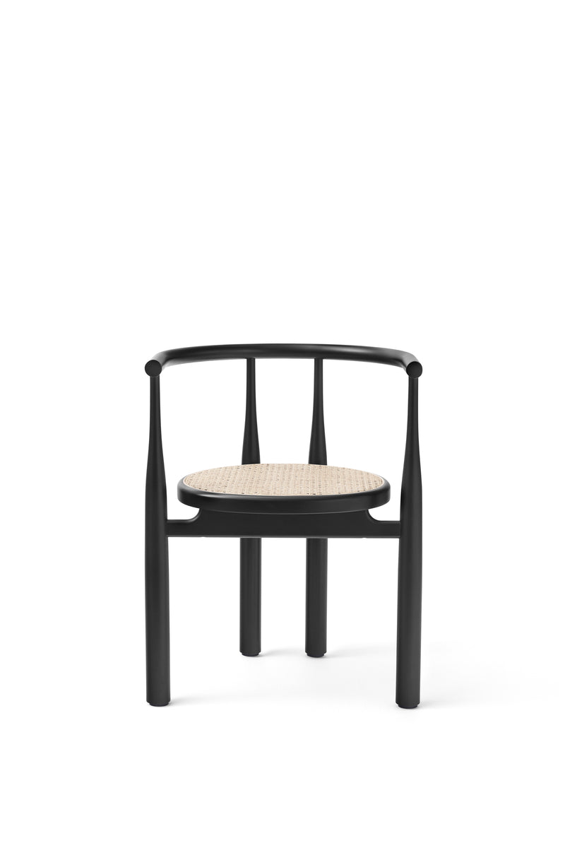 Bukowski Chair French Cane - Black