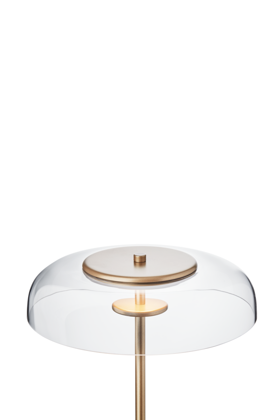 Blossi Floor Lamp - Nordic Gold / Clear