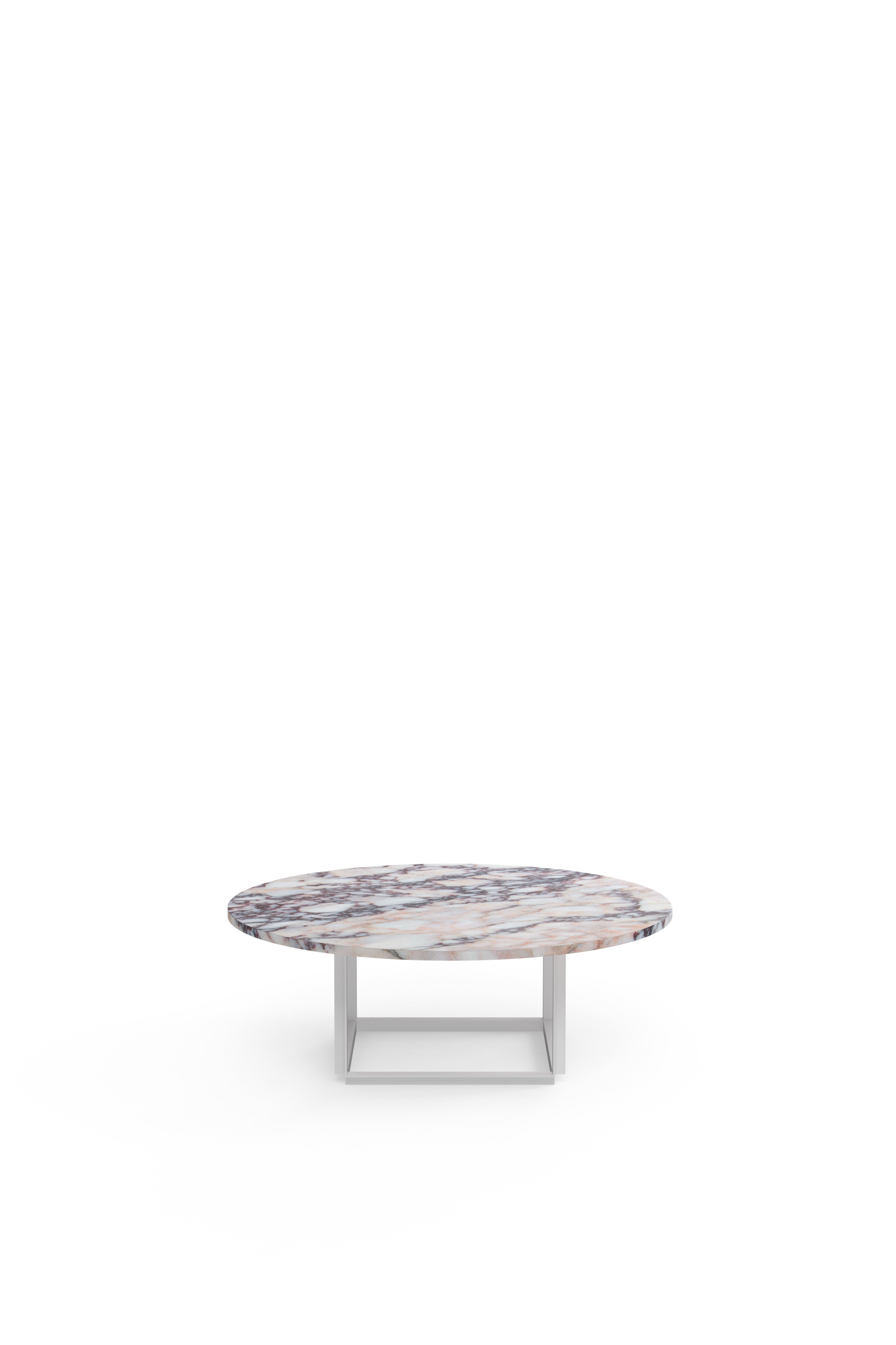 Florence Coffee Table - White Viola Marble