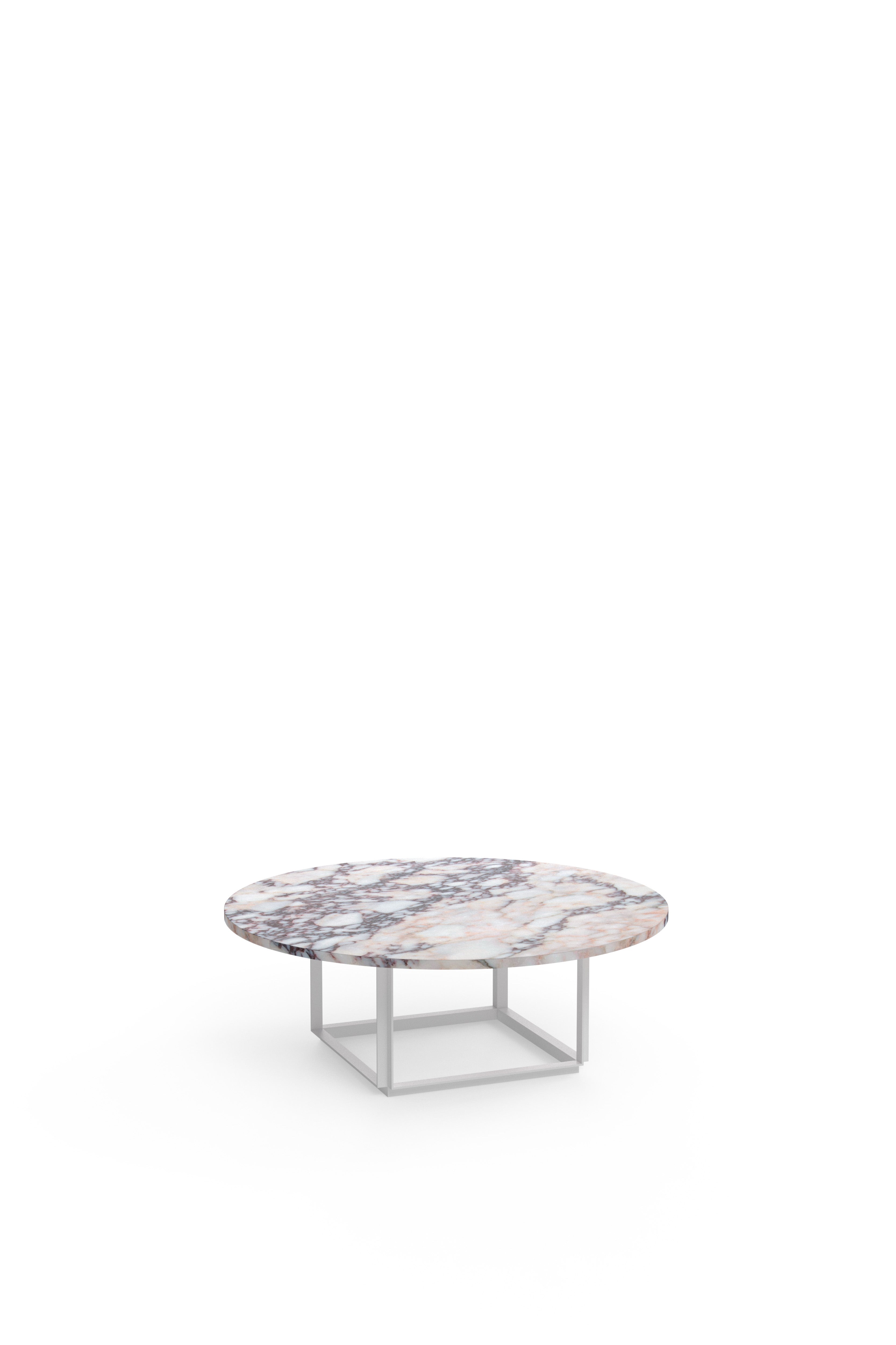 Florence Coffee Table - White Viola Marble