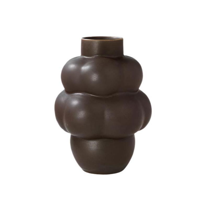 Ceramic Balloon Vase 04 Mud Brown